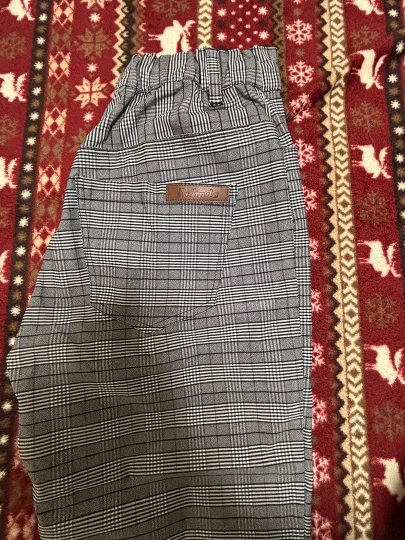 BELINDA セットアップ グレー スリムフィット スラックス