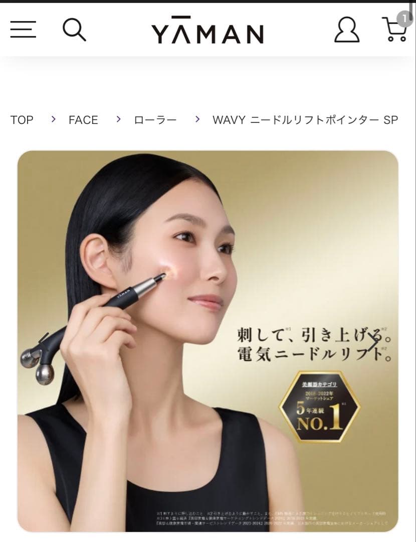 新品　YA-MAN WAVYニードルリフトポインターSP