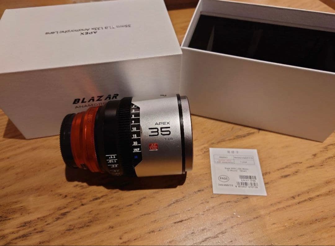 BLAZAR APEX 35mm アナモルフィックレンズ