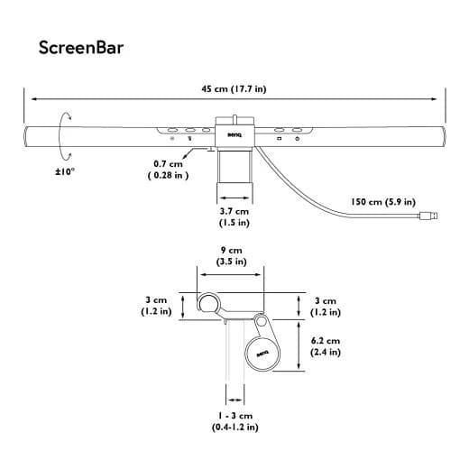 【美品】BenQ ScreenBar モニターライト