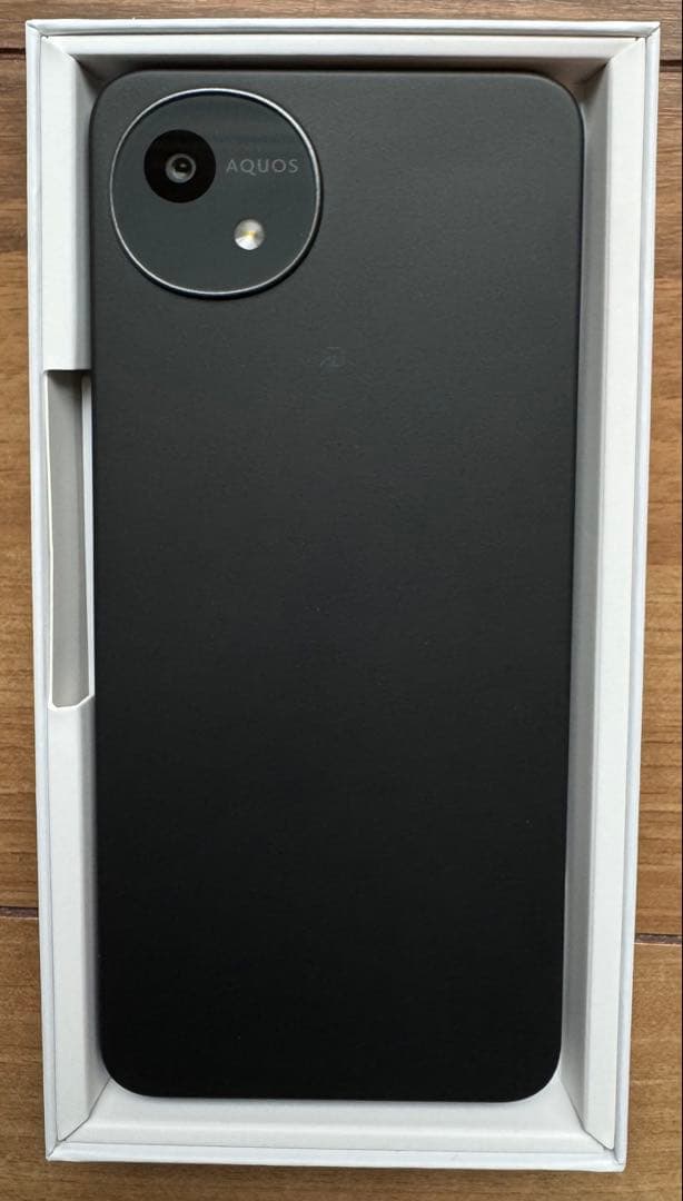 AQUOS wish 5 ブラック 透明ケース 保護フィルム付き