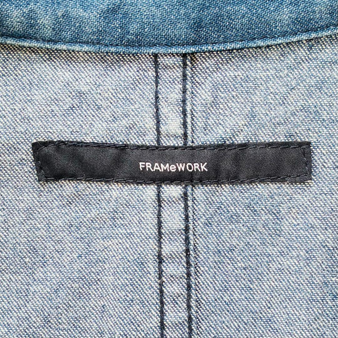 フレームワーク BLUE DENIM テントライン カバーオール ジャケット