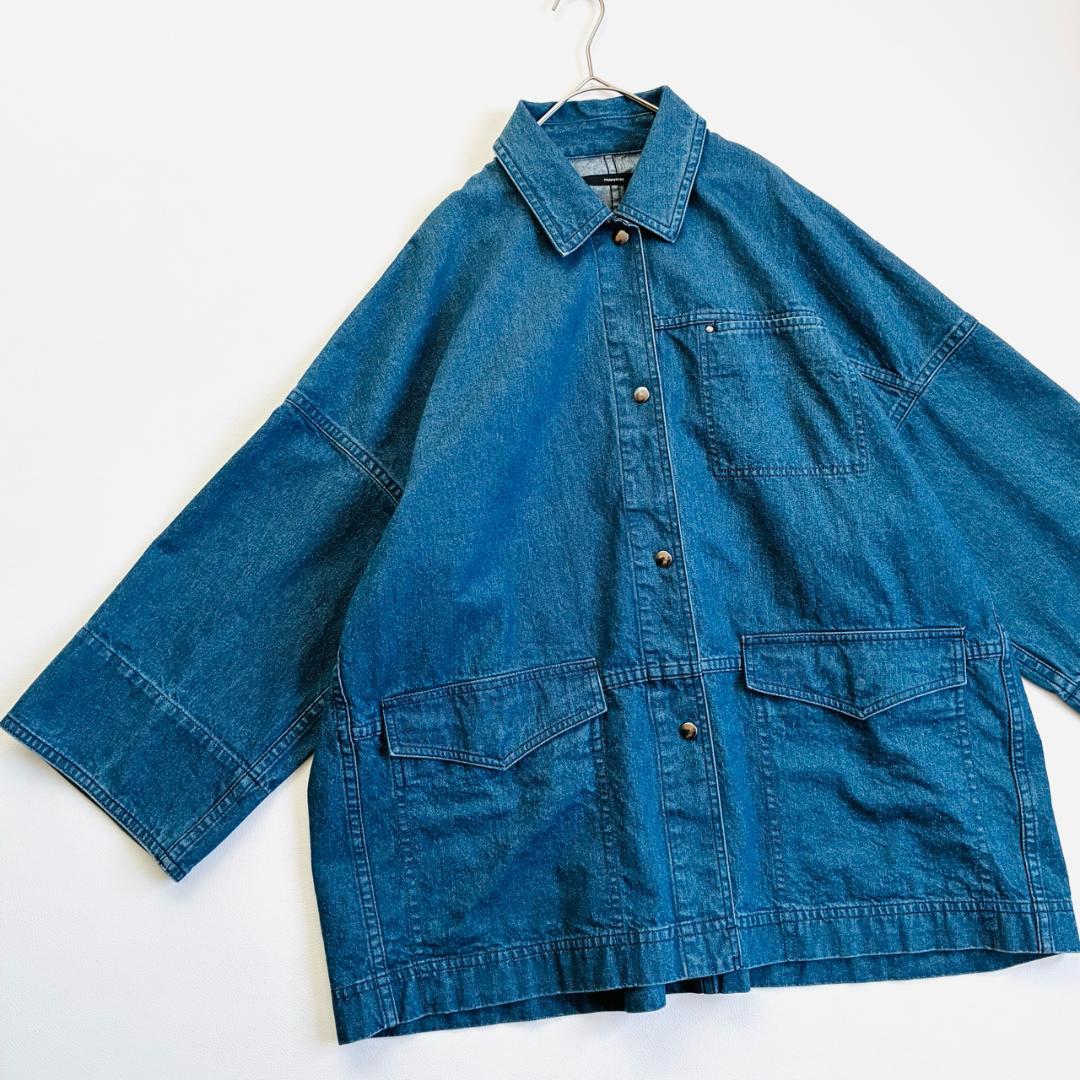 フレームワーク BLUE DENIM テントライン カバーオール ジャケット
