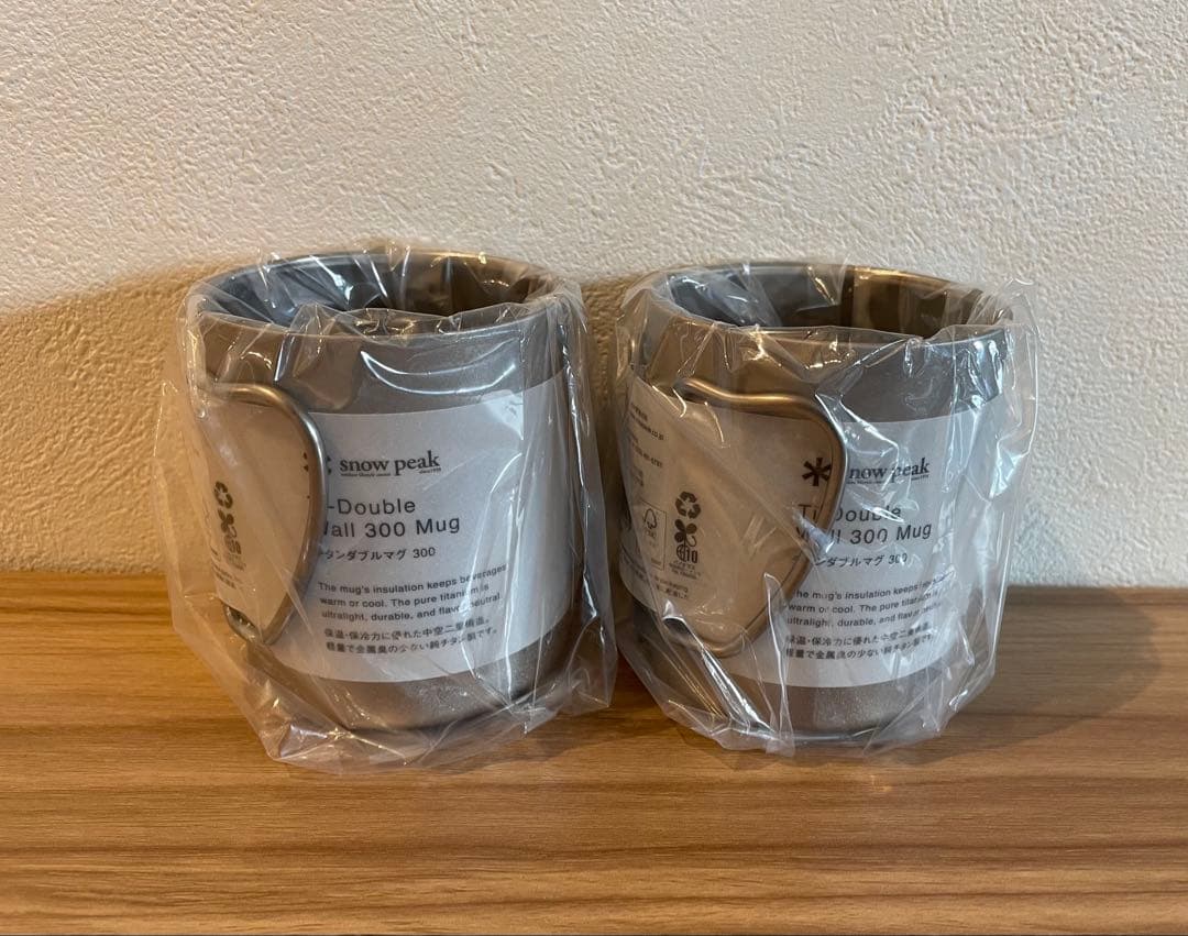 新品 スノーピーク チタンダブルマグ 300(MG-152) 2個セット