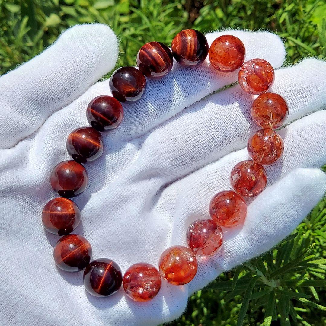 【Ken】天然石 赤一択 オーダーメイド デザインブレスレット