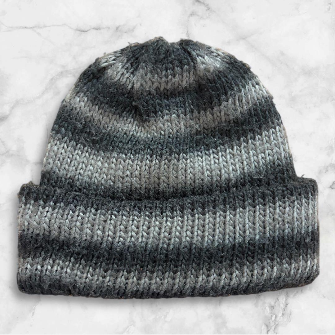 Supreme Ombre Stripe Beanie ブラック 22aw