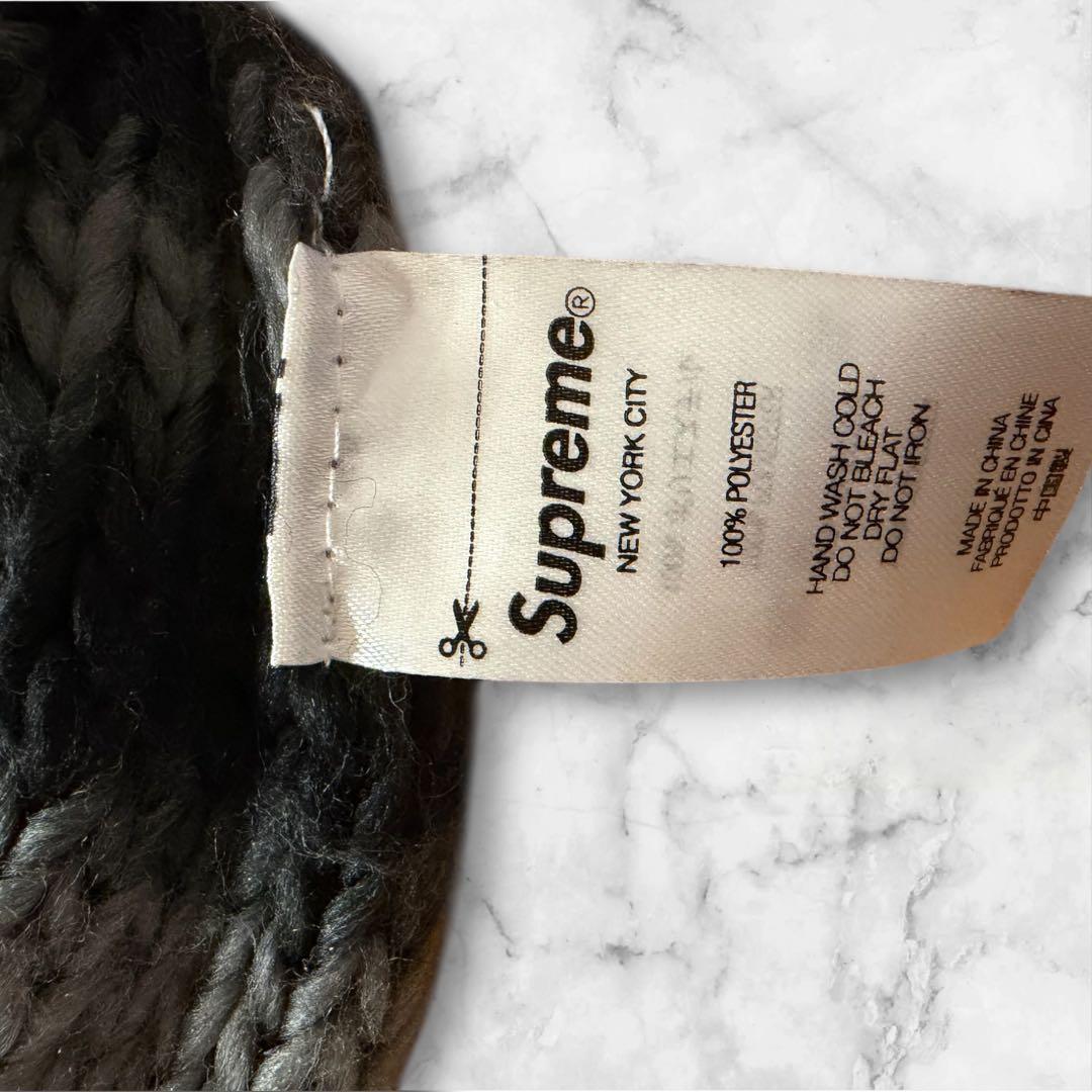 Supreme Ombre Stripe Beanie ブラック 22aw