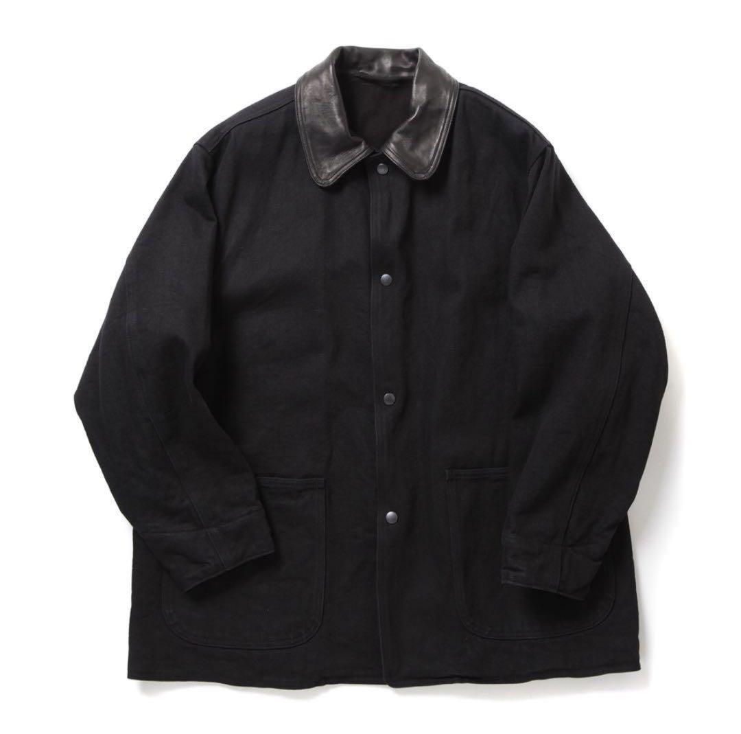 ガ*ラ様 COMOLI 24aw デニム/レザー ワークジャケット 3 コモリ