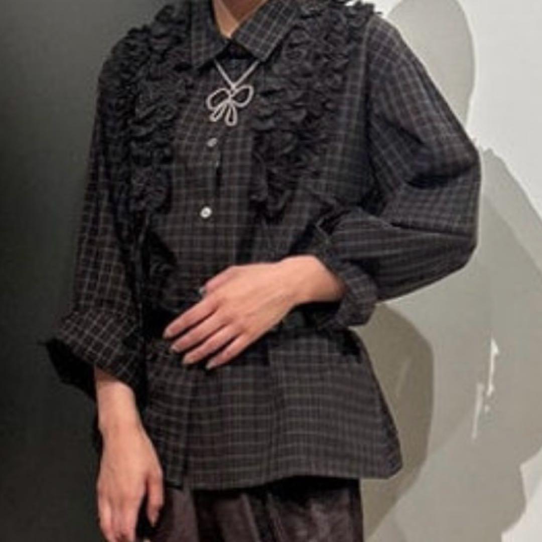 【新品未使用】Ry Beams/チェックフリルブレード