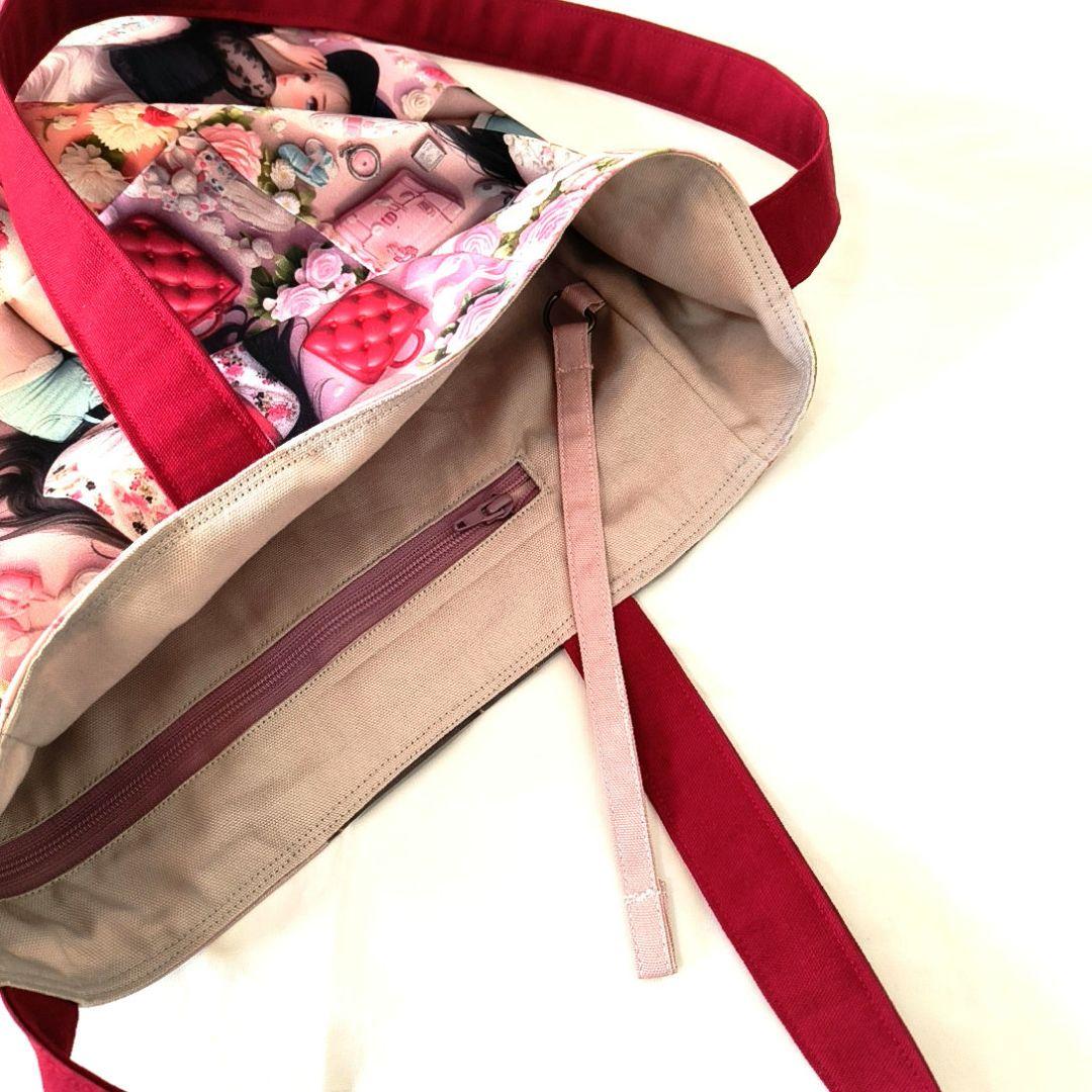 La luna様】ハンドメイドオーダー★男女猫兎★大容量フラットトートバッグ3点