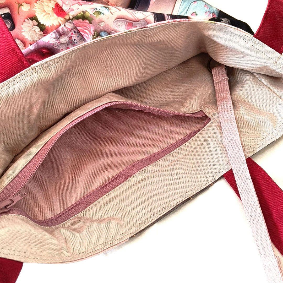 La luna様】ハンドメイドオーダー★男女猫兎★大容量フラットトートバッグ3点