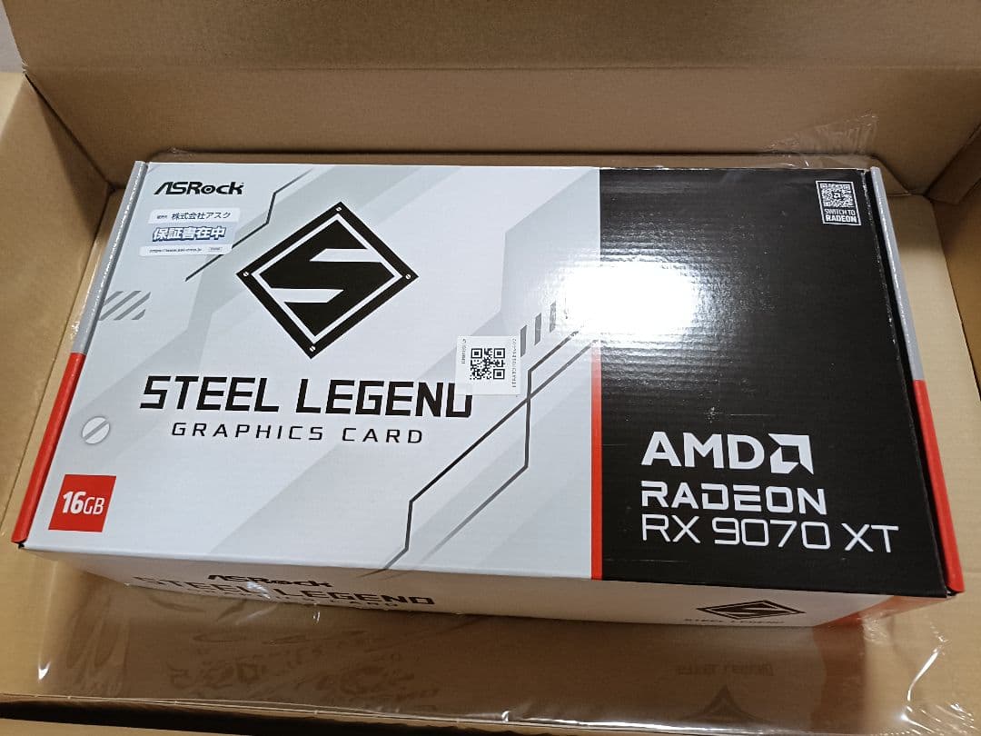 グラフィックボード・グラボ・ビデオカード ASRock Radeon RX 9070 XT SL 16GB