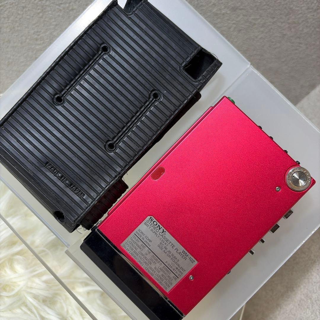 【希少】SONY ソニー WM-102 ウォークマン 純正ケース付