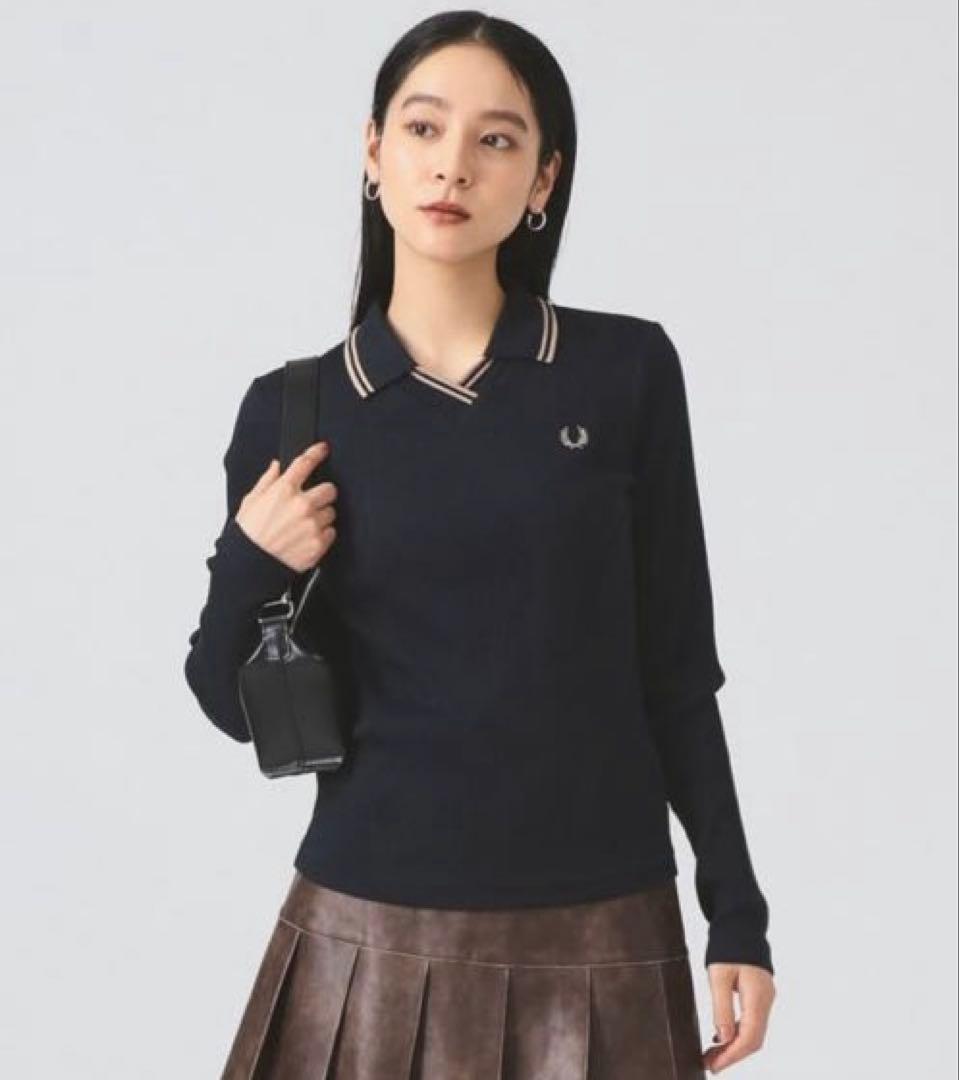 トップス FRED PERRY/Twin Tipped Ribbed Polo Shirt