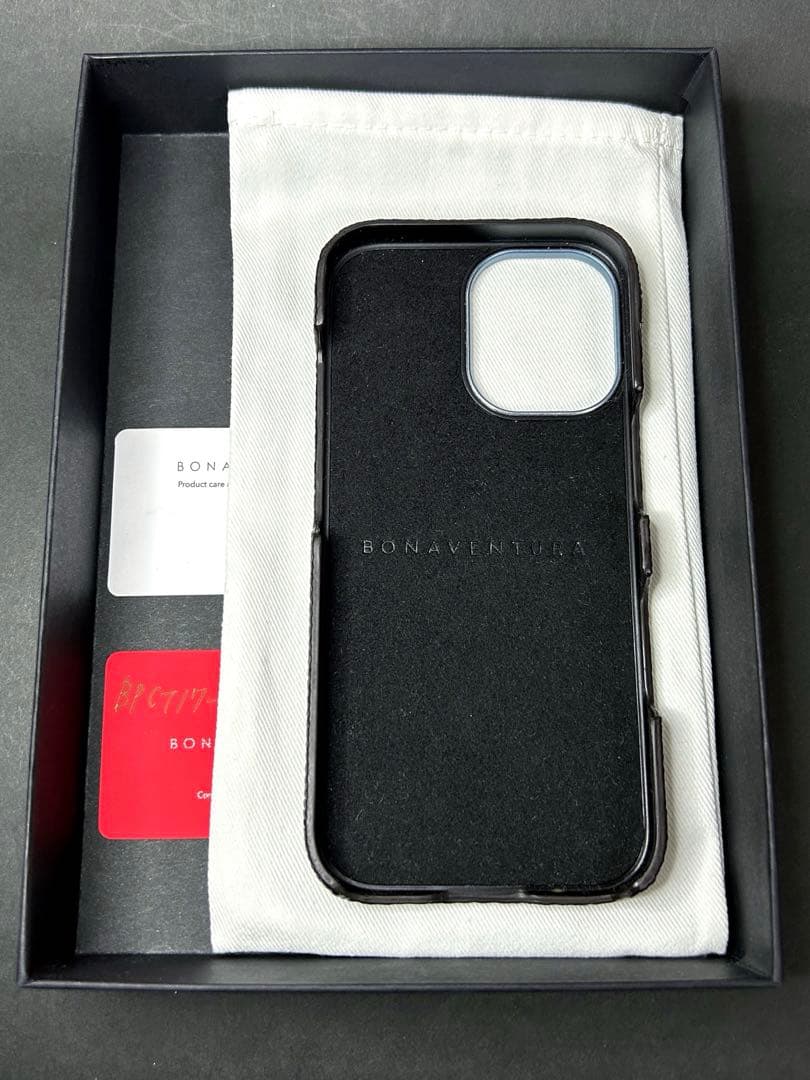 BONAVENTURA iPhone 17 本革レザーケース　チャコールグレー