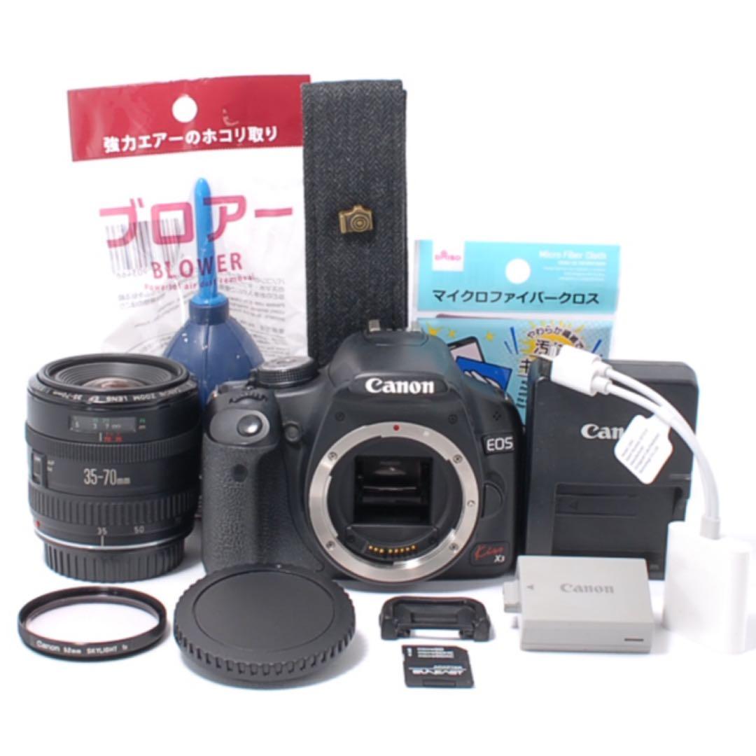 初心者向け✨Canon Kiss X3 標準レンズセット★スマホ転送◎すぐ使える