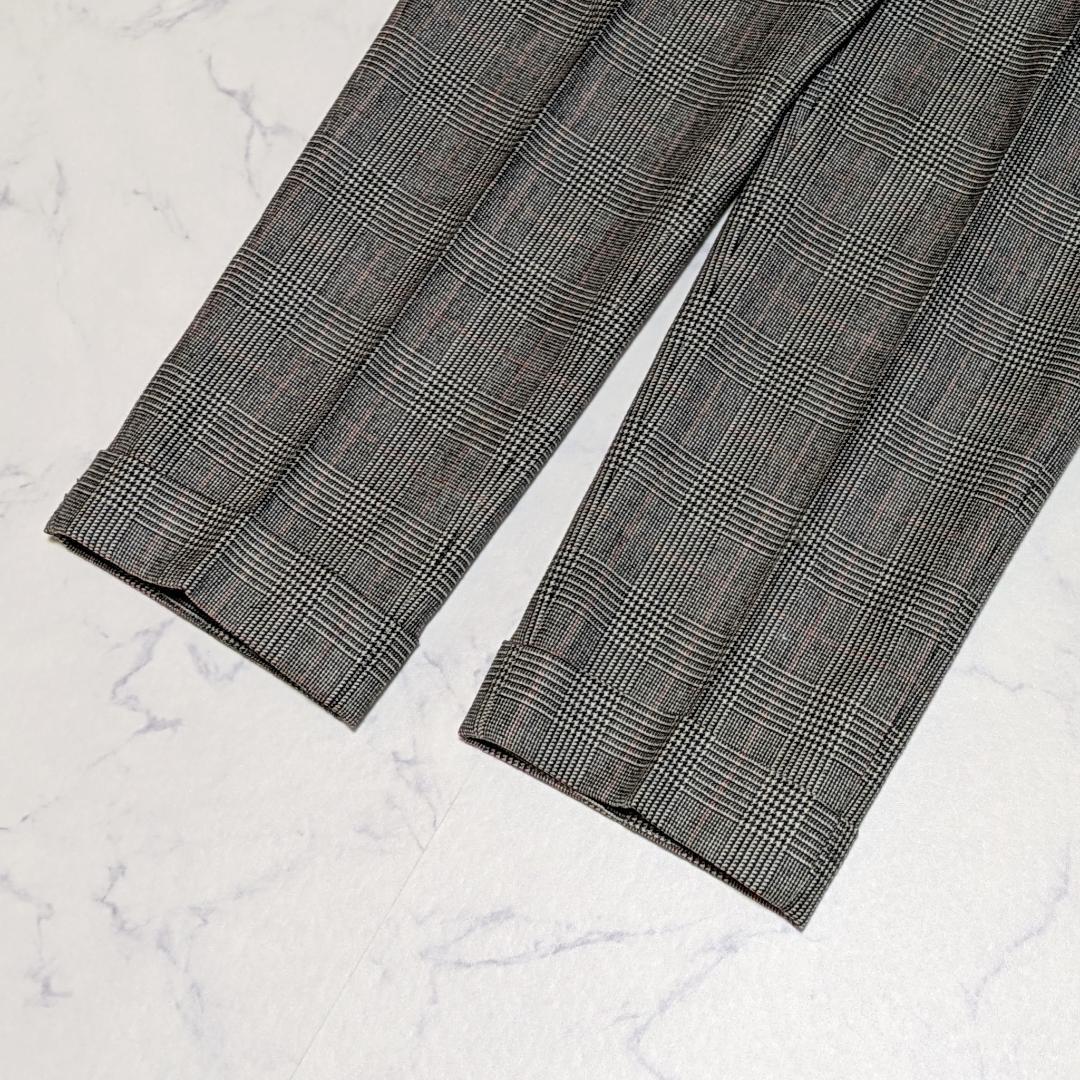 PT01 ウール100 GENTLEMAN FIT グレンチェック スラックス