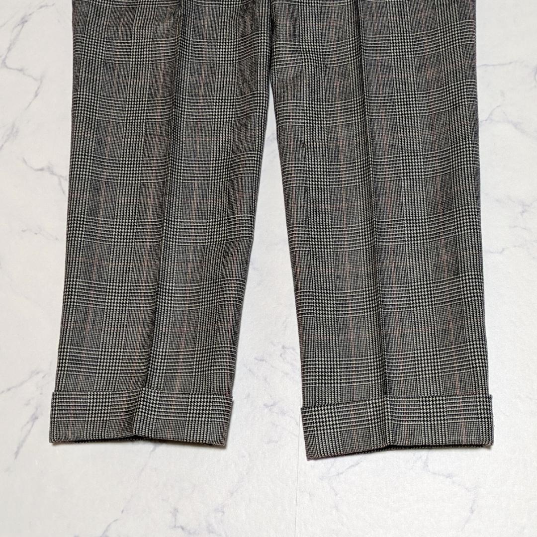PT01 ウール100 GENTLEMAN FIT グレンチェック スラックス
