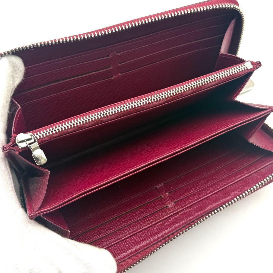 【極上美品】新型ルイヴィトン エピ ジッピーウォレット フューシャ 長財布