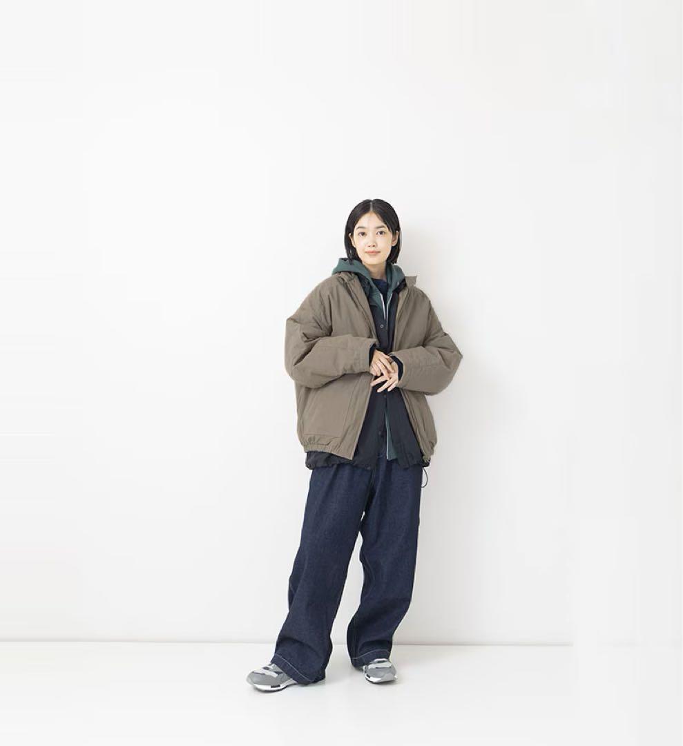 Veritecoeur ユニセックスパデッドブルゾン　ブラウン