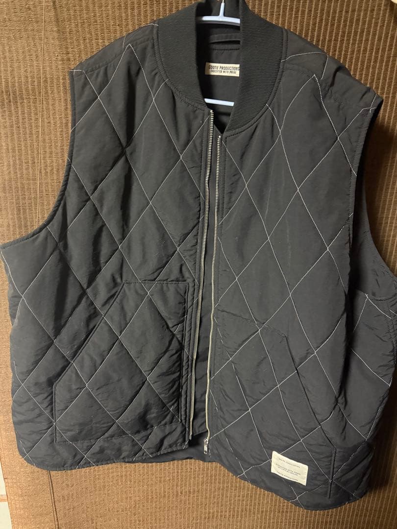 Cootie Productions ブラック キルティングベスト