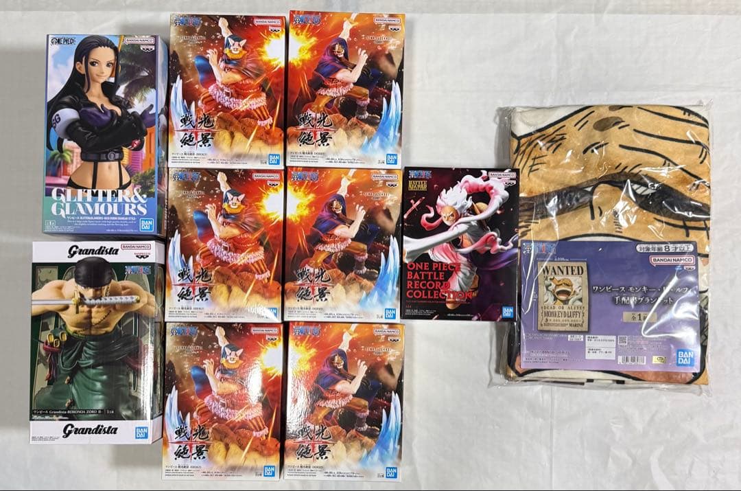 ワンピース9体　手配書ブランケット