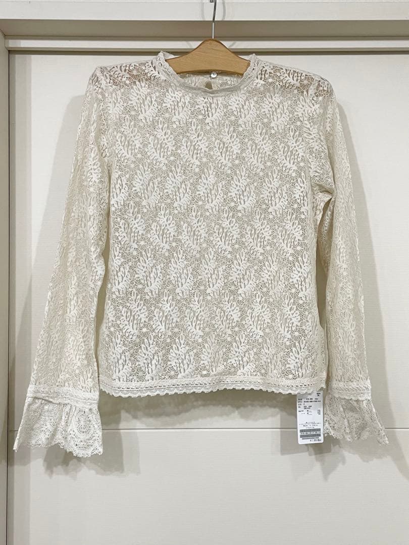 【IENA】リーフレースブラウス