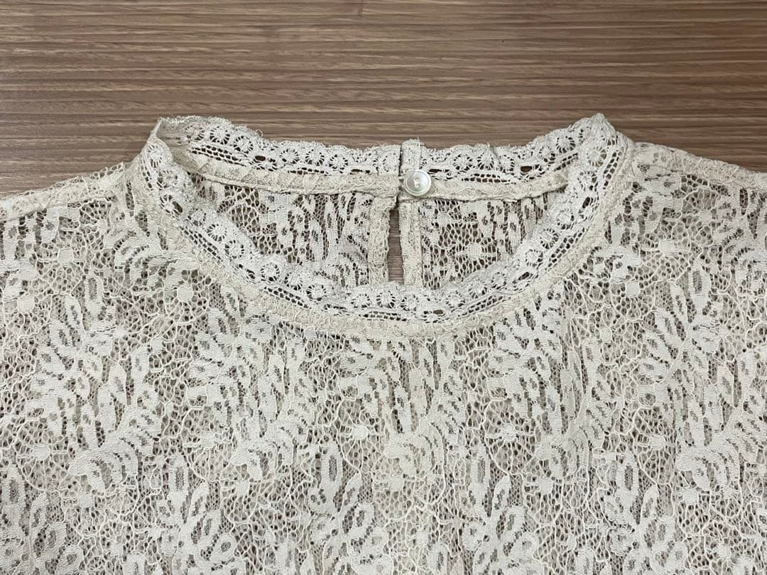 【IENA】リーフレースブラウス