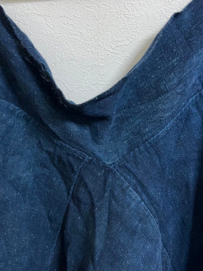 襤褸 藍染 麻？ 木綿？ 野良着 もんぺ 昭和 大正 明治 ぼろ らんる 貴重