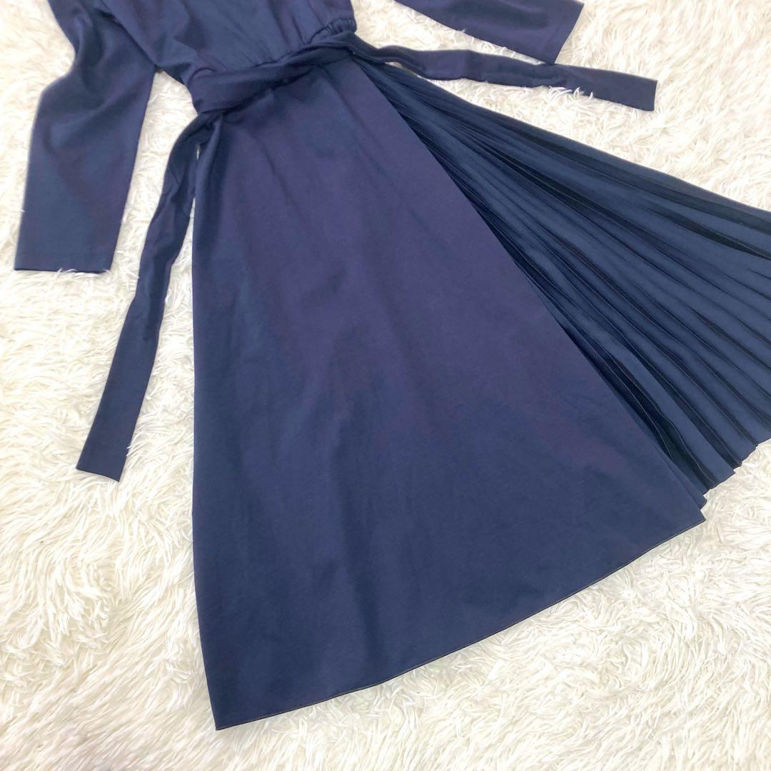 WEEKEND MAX MARA サイドプリーツジャージワンピース　洗える　M