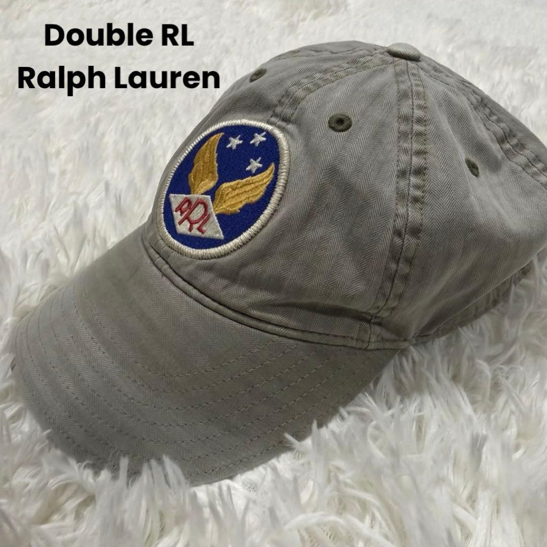 RRL ダブルアールエル ウイングロゴ ボールキャップ ヘリンボーン 刺繍