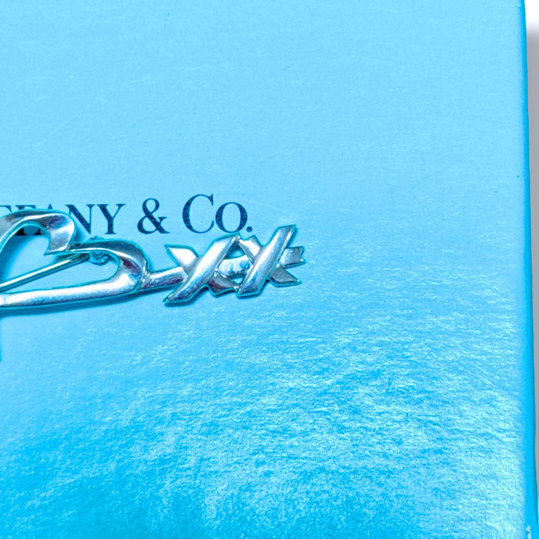 【超美品】ティファニー ラビングハート＆キスアロー ブローチ SV925