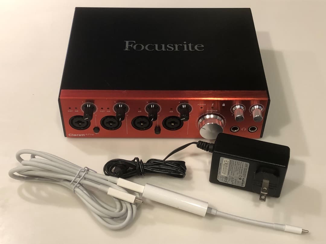 Focusrite Clarett 4Pre インターフェース MacBook