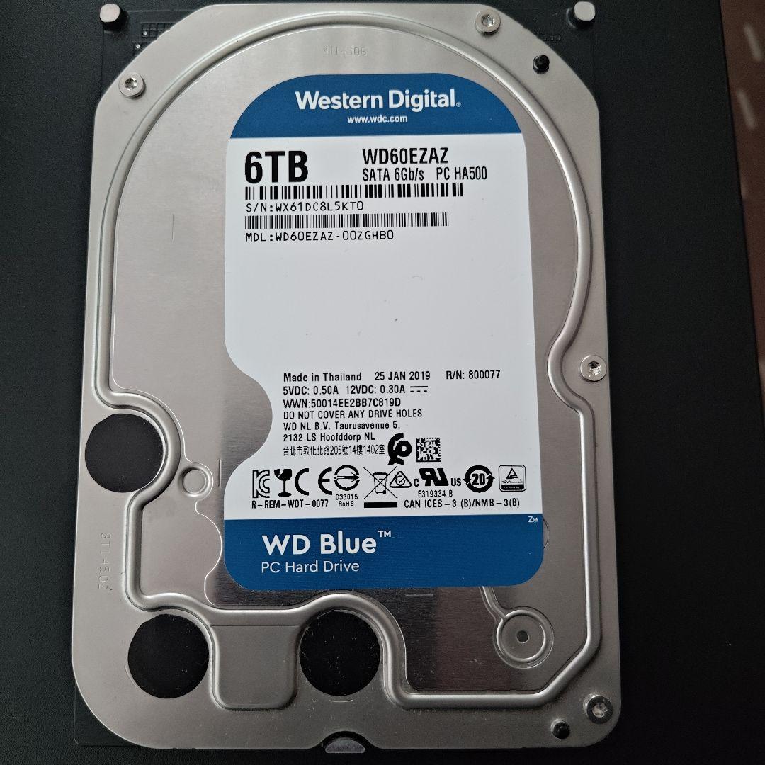WD Blue 6TB 内蔵ハードディスク WD60EZAZ