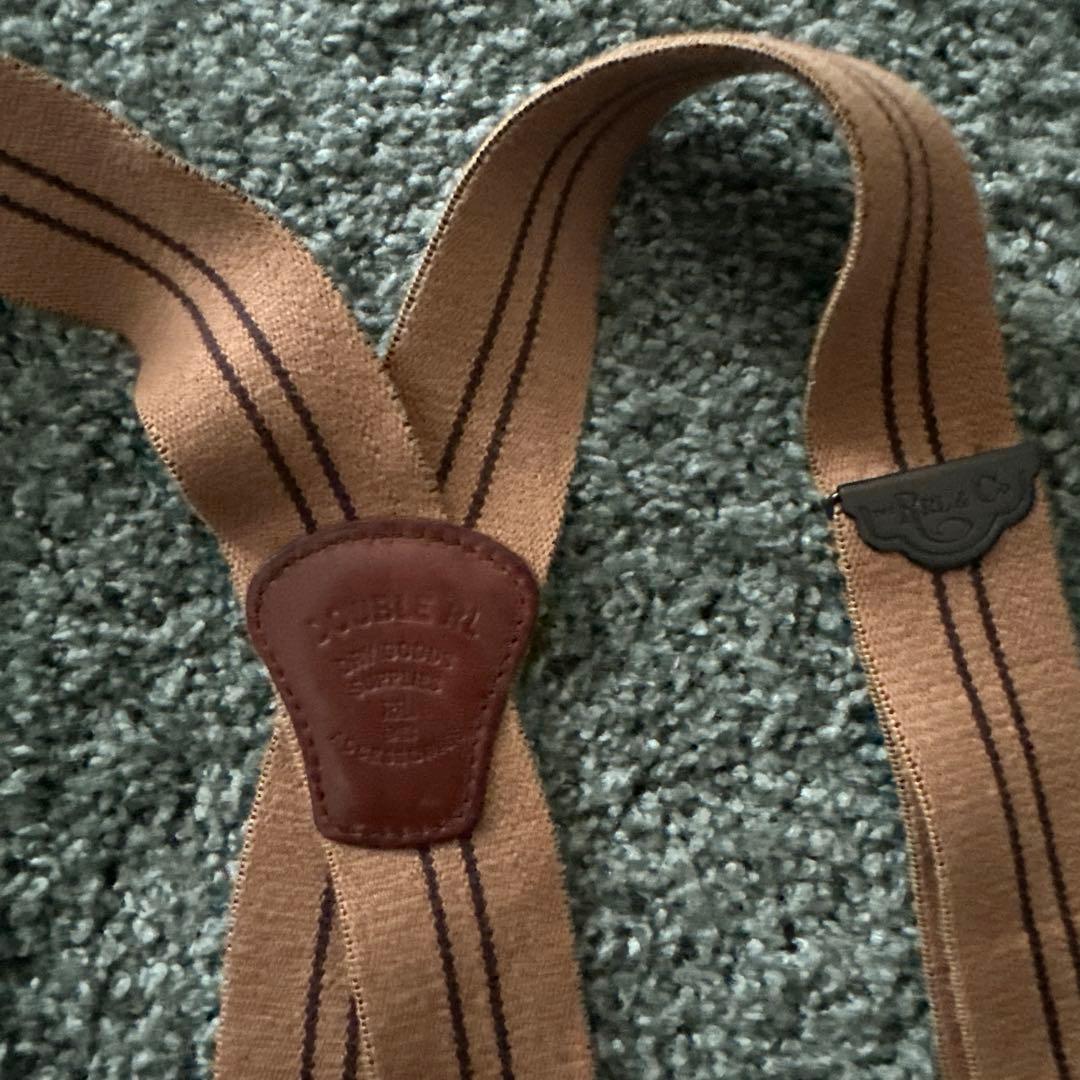 Double RL ストライプ サスペンダー