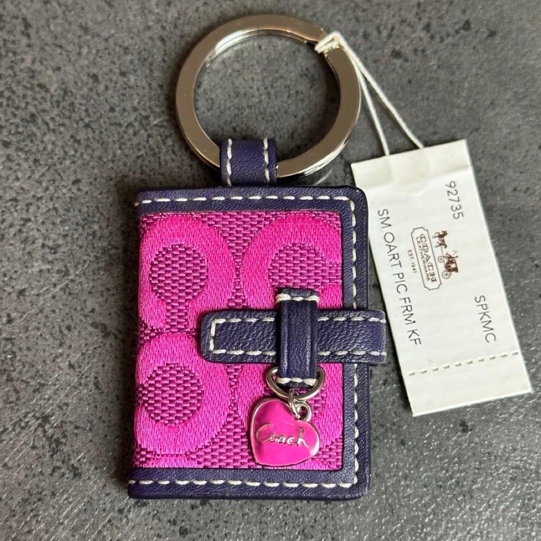 未使用タグ付✨COACH Op Art Picture Frame Charm