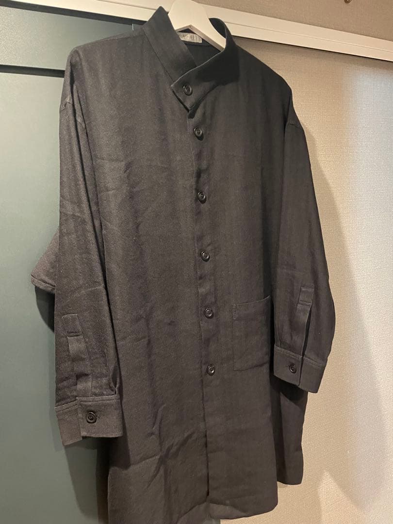 黒 M 激レアロング丈 90s Shirin Guild Band collar