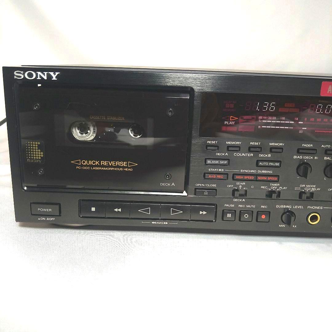SONY TC-WR870オートリバースWカセットデッキ希少動作品+テープ他付