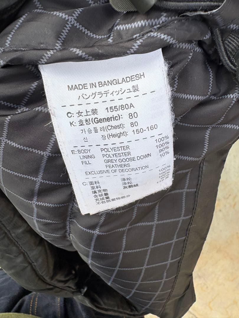 NIKE ACG ワンポイントロゴ ダウンジャケット 黒色