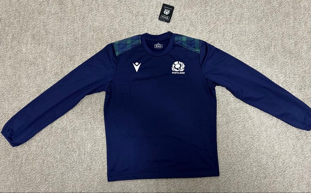 【新品未使用】ラグビー　スコットランド代表　長袖トレーニングシャツ　M