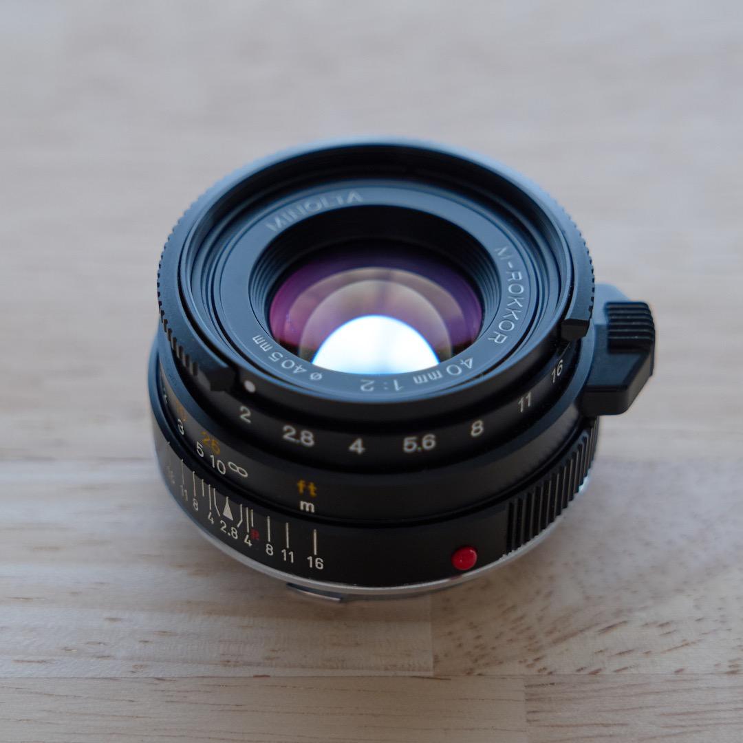レンズ(単焦点) MINOLTA M-ROKKOR 40mm f2