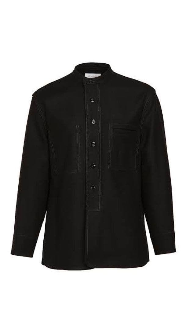 ジャケット・アウター LEMAIRE LIGHT FELTED WOOL LONG OVERSHIRT