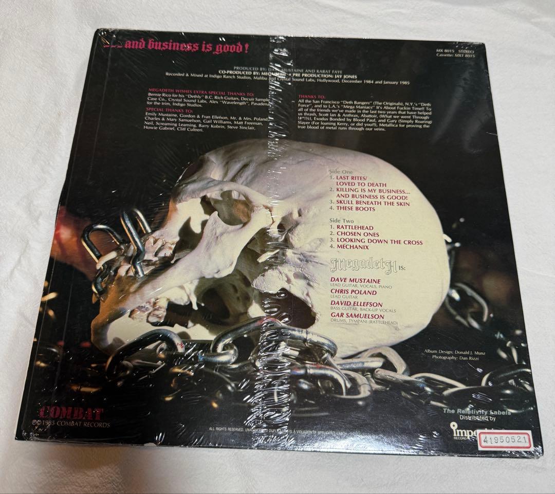 MEGADETH Killing Is My Business LP US盤