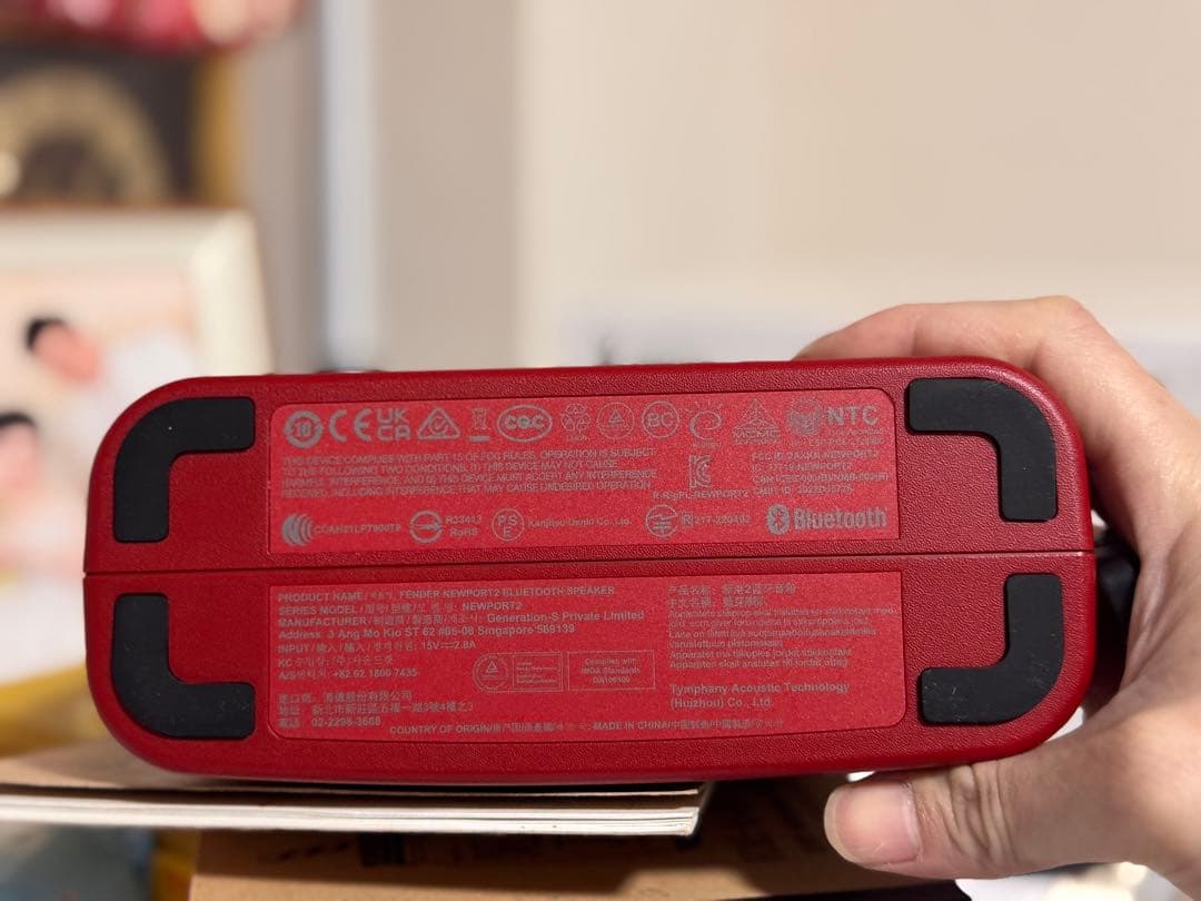 Fender ワイヤレススピーカー レッド