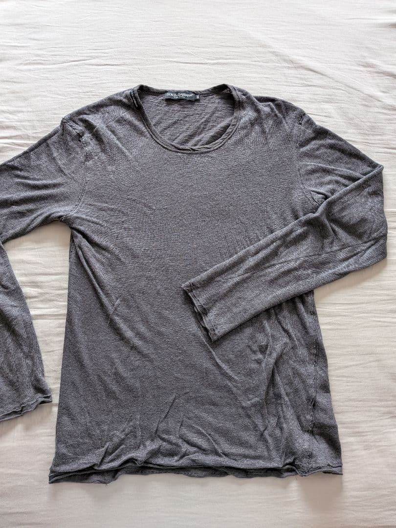 D＆G ニットセーター　メンズ　グレー