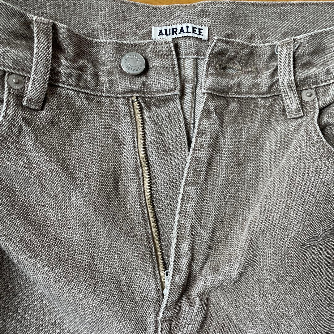 AURALEE BROWN DENIM SHORTS オーラリーデニムパンツ