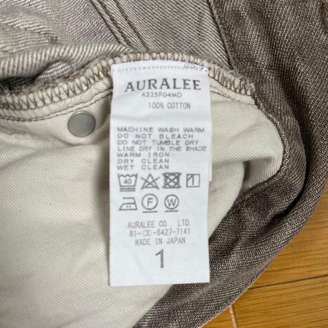 AURALEE BROWN DENIM SHORTS オーラリーデニムパンツ