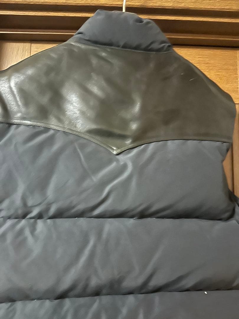 リヤルマッコイズレザーヨークダウンベストジャケット