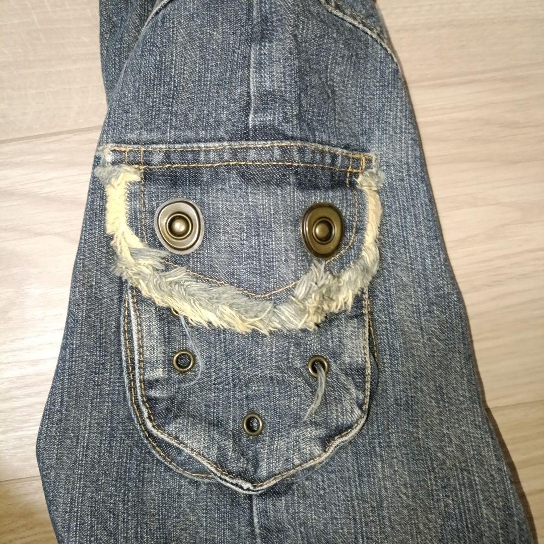 【in the attic】 デザイン カーゴ デニム ダメージ Y2K