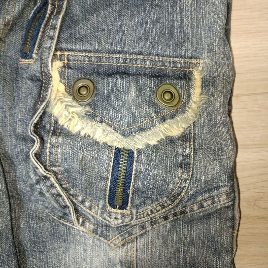 【in the attic】 デザイン カーゴ デニム ダメージ Y2K